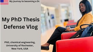 Defending my PhD Thesis vlog [upl. by Mychael]