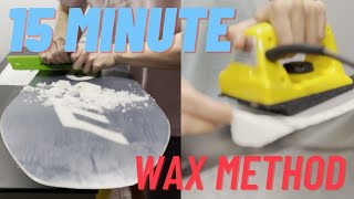 How to wax your snowboard in 15 MINUTES  wax secretsbrushing and polishing [upl. by Harvison]