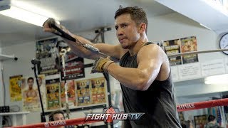 A SNEAK PEAK OF GENNADY GOLOVKINS STRENGTH amp CONDITIONING WORKOUT FOR CANELO REMATCH [upl. by Rehteh]