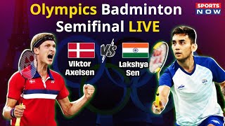 Olympics Badminton Semifinal Live  Lakshya Sen vs Viktor Axelsen  Paris Olympics 2024 [upl. by Dew]