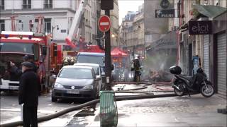 Pompiers de Paris Intervention incendie 2017 Mon Best Of Paris Fire Dept on scene  fire My best of [upl. by Delija]