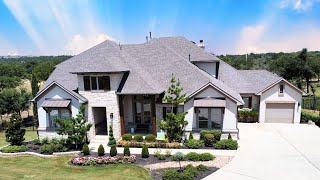 Million Dollar 5 Bed 5 Bath with OFFICE on Large Lot  Austin TX  Castella II Model Home by Drees [upl. by Faxun]