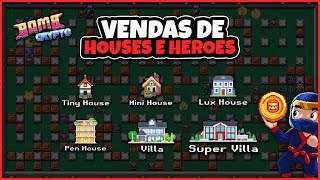 BOMBCRYPTO COMO COMPRAR E VENDER HOUSES E HEROES NA OPENSEA [upl. by Jolynn]