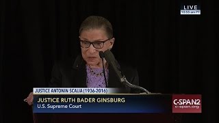 Justice Ruth Bader Ginsburg Eulogy at Justice Scalia Memorial Service CSPAN [upl. by Iveson]