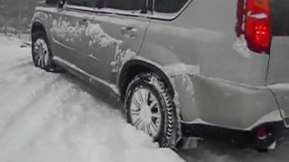 Nissan XTrail snow T31 sheregesh 2011 на снежной горкеMP4 [upl. by Kcirrag320]