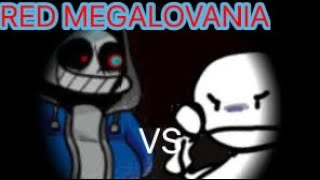 FNF Red Megalovania Dusttale Sans vs Bob Footage for actual cover [upl. by Yeleek]