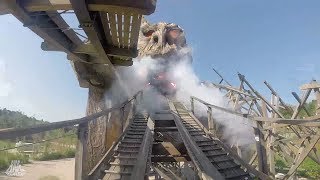 Colossos  Kampf der Giganten  POV  Heide Park Resort  IntaminHolzbau Cordes  Wooden Coaster [upl. by Elodia]