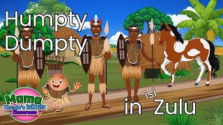 Humpty Dumpty in Zulu  Nursery Rhymes  isiZulu Simnandi Stories and Songs for Kids [upl. by Nedi]