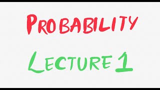 Probability  Lecture 1  Fundamentals of Biostatistics [upl. by Astred483]