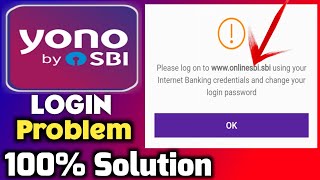 Yono Sbi login problem wwwonlinesbisbi using  sbi yono login problem  Yono SBI change password [upl. by Marlette232]