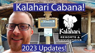 Sandusky Kalahari  INDOOR CABANA REVIEW [upl. by Annoed]