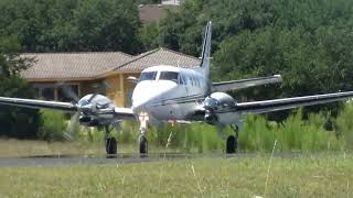 King Air C90 Close Up Takeoff From Lakeway Airpark [upl. by Oly]