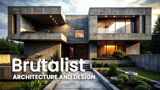 Brutalist Architecture  Brutalist Interior Design  Brutalist House amp Exterior Design [upl. by Rehoptsirhc]