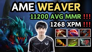 🔥 AME WEAVER Hard Carry Highlights 1268 XPM 🔥 11200 AVG MMR Pub Match Gameplay  Dota 2 [upl. by Amarillas]