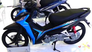 Honda Wave RSX Fi Blue  Revo Fi Blue  Walkaround  VMS 2017 [upl. by Eillor757]