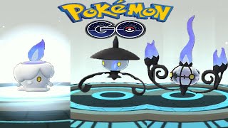 Litwick evolution into Lampent and Chandelure in Pokemon GO  Trainer Ari [upl. by Berliner]