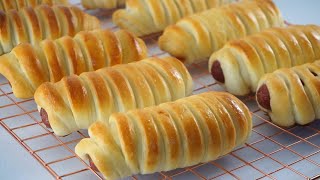 Fluffiest Hotdog Wool Bread Roll You Can Make Like A Pro [upl. by Sicular460]