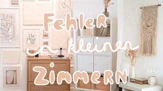 Kleines Zimmer richtig einrichten  Fehler in kleinen Zimmern [upl. by Ridglee]