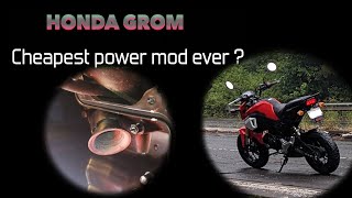 Honda Grom  Cheapest Performance Modification Ever Cheap Mods [upl. by Blen]