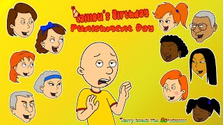 Caillou Gets Grounded Caillous Birthday Punishment Day [upl. by Laurena]