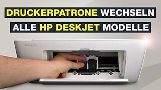 HP Druckerpatronen wechseln 🔄 Alle DeskJet Modelle Series 2000  3000 amp 4000  2820e  Testventure [upl. by Eecrad]