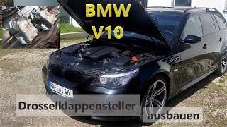 BMW M5 V10 S85  M3 V8 S65 Drosselklappen Stellmotoren tauschen Fehler DSCABS Leistungsreduzierung [upl. by Luapnaes]