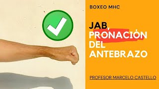 Técnica de JAB pronación del antebrazo🥊 [upl. by Llenahs779]