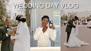 VLOG  GRWM FOR OUR ELOPEMENT STYLE WEDDING DAY BEFORE  SO MANY PICTURES  Keke J [upl. by Arihas371]