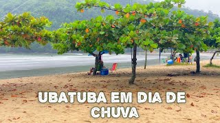 Ubatuba em dia de chuva  Clima às vésperas do feriado de Páscoa🌦️ [upl. by Atilal]