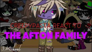 CREEPYPASTA REACT TO AFTON FAMILY  part3 Michael [upl. by Annekahs]