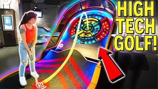 Crazy HIGH TECH Mini Golf  Insane ONE OF A KIND Course [upl. by Schnurr]