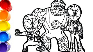 🔴🔴How to draw Marvels Spidey and his Amazing Friends Rosh Hashanah  Disney Junior [upl. by Manoop837]