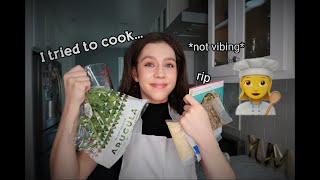 I TRIED TO COOKCooking with Kacey [upl. by Deery]