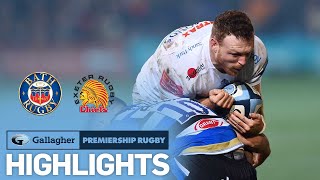 Bath Rugby v Exeter Chiefs  HIGHLIGHTS  Sam Simmonds scores late try  Premiership 202122 [upl. by Licec]