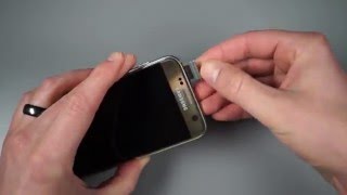 Inserting SIM and SD Card in Galaxy S7  S7 Edge [upl. by Ianej]