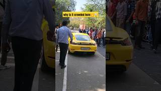 porsche 718 cayman public reaction 💥🤩porsche shortsfeed delhi publicreaction viral [upl. by Naejamron]