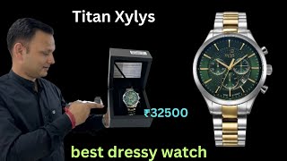 Best Selling Titan Xylys men’s watch₹32500 chronograph with dateSwiss movement analog quartz watch [upl. by Con]