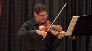 Pinchas Rosenberg at 40 birthday recital Brahms Violin Sonata [upl. by Leihcey]