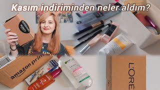 Kasım Ayı İndiriminden Neler Aldım  Kozmetik Alışverişim 🛍 [upl. by Yelha]