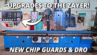 Upgrades to the Zayer Milling Machine  New Chip Guards and Installing DRO  Workshop Project [upl. by Rosenwald600]