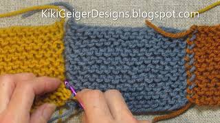 EASY WAY TO SEAM GARTER EDGES [upl. by Benita]