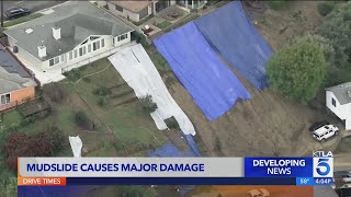 Baldwin Hills family displaced after home red tagged from mudslide [upl. by Nnayar]