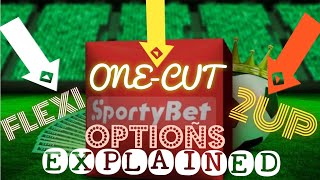 SportyBet Insurance options FLEXI ONECUT amp 2UP amp Betting Insurance options Explained 100 [upl. by Alek]