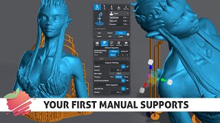 Learn Lychee Slicer  Getting started with manual supports [upl. by Volkan]