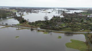 Hochwasser SachsenAnhalt die Biese bei Osterburg 24122023 [upl. by Airaet]