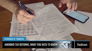 Amending Tax Returns  Presented By TheStreet  TurboTax [upl. by Eiveneg]