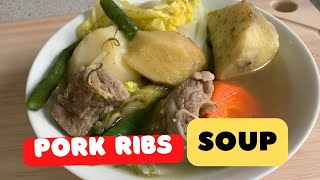 Pork Spare Ribs Soup Nilagang Tadyang ng Baboy [upl. by Eeral571]