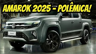 POLÊMICA Nova Amarok 2025  NOVO VISUAL MAIS BONITA MAS ESQUECERAM DO VOLANTE [upl. by Jessen]