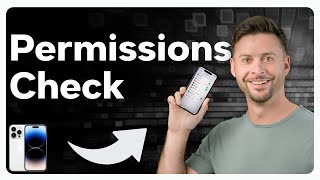 How To Check App Permissions On iPhone [upl. by Cavil]