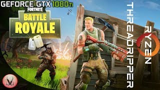 Fortnite Battle Royale Benchmarks  Threadripper 1950x and 1080TI  1080  1440  4K [upl. by Zosema21]